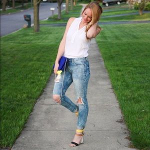 Blank NYC distressed denim